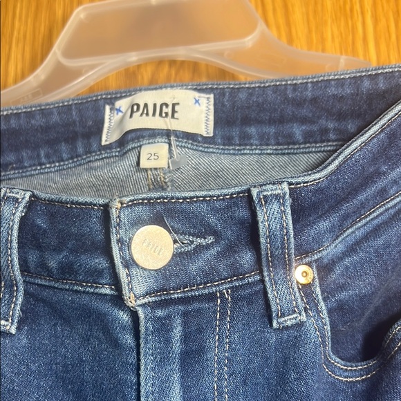 PAIGE Blue Skinny Jeans Sleek Fit - Picture 6 of 9